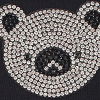 Bawełniane skarpetki damskie z błyszczącą głową misia Cotton Shiny Koala Black Marilyn