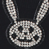 Niskie skarpetki damskie z błyszczącym królikiem Cotton Funny Bunny 01 Marilyn