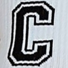 Skarpetki damskie bawełniane z literą C na prążkowanym ściągaczu Milena