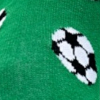 Stopki męskie bawełniane zielone z grafiką piłkarską Milena