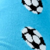 Stopki męskie bawełniane turkusowe z grafiką piłkarską Milena