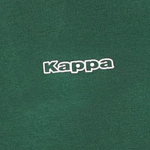 Koszulka męska bawełniana z krótkim rękawem butelkowa zieleń K1304 Kappa