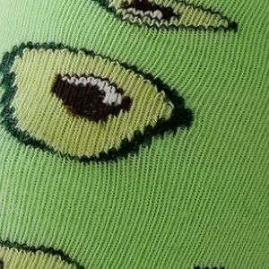 Stopki męskie bawełniane zielone z grafiką awokado Milena