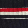 Skarpetki męskie z wiskozą w sportowym stylu czarne Striped Stripe Marilyn