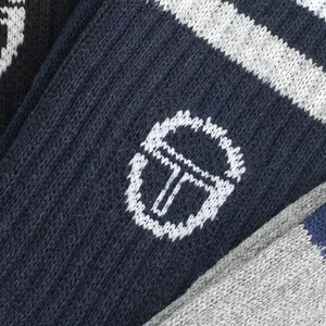 Skarpetki męskie bawełniane (3pack) wysoki prążkowany ściągacz 1003 Sergio Tacchini
