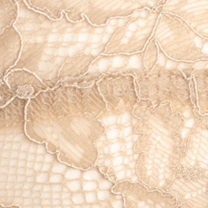 Biustonosz koronkowy miękki beżowy szerokie ramiączka Pamela Pizzo Infiore