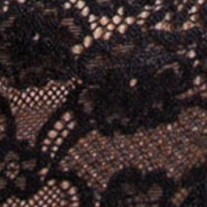 Stringi damskie z eleganckiej czarnej koronki Allure 2673 Sielei
