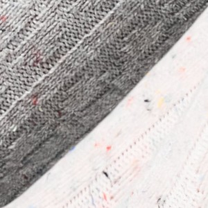 Skarpetki damskie z wełną (2pack) warkoczowy splot biały/szary W27 Wool Dots Legs