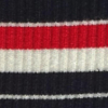 Skarpetki damskie z wiskozą w sportowym stylu czarne Striped Stripe Marilyn
