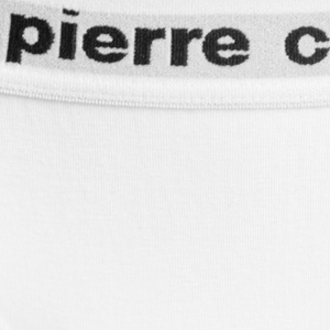 Figi damskie bawełniane w sportowym stylu białe Pinolo Pierre Cardin
