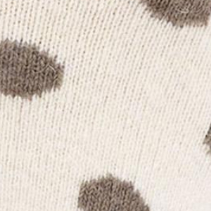 Ciepłe skarpetki damskie z wełną i angorą kremowe w grochy F30 Marilyn