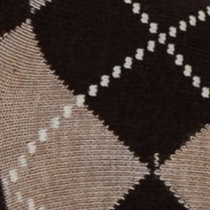 Skarpetki damskie bawełniane brązowe w romby Vintage Milena