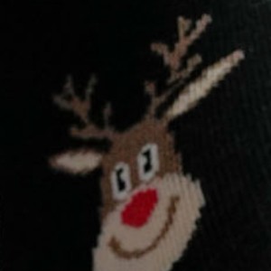 Skarpetki świąteczne męskie renifer i cukrowe laski czarne Milena