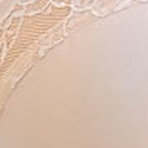 Biustonosz miękki na fiszbinach z koronki i elastycznej dzianiny kremowy 335 Albina Kleo