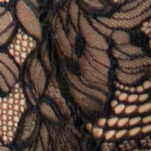 Majtki damskie brazyliany koronkowe z wyższym stanem czarne 3587 Ariel Kleo