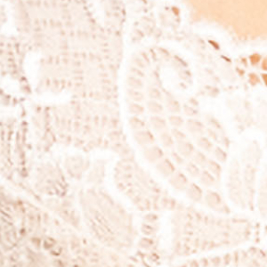 Biustonosz półusztywniany koronkowy z szerokim obwodem szampański 341 Raffaella Kleo