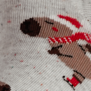 Skarpetki damskie świąteczne Kapibara na Łyżwach szare Milena