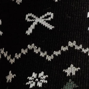 Skarpetki damskie świąteczne czarne z lurexem Milena