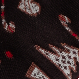 Skarpetki męskie świąteczne Pierniki brązowe Milena