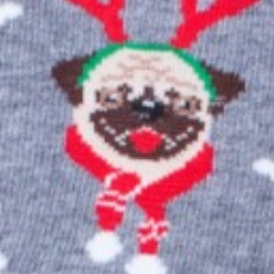 Skarpetki męskie świąteczne Mopsy Milena