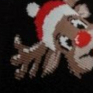 Skarpetki męskie świąteczna czarne Uśmiechnięte Renifery Milena