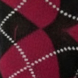 Skarpetki dziecięce bawełniane bordowe w romby vintage Milena