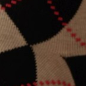 Skarpetki dziecięce bawełniane czarne w romby vintage Milena