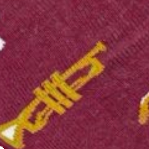 Skarpetki męskie bawełniane bordowe Saksofony i Nuty Milena