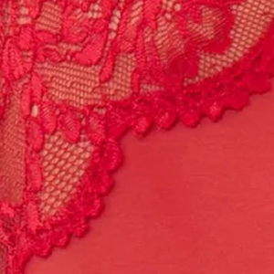 Body damskie czerwone z tiulu i koronki Delice Sielei