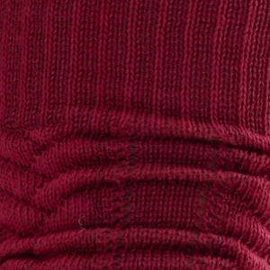 Getry damskie bawełniane bordowe z ażurowym splotem Milena