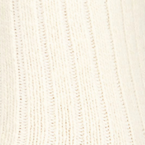 Skarpety z wełny merino jagnięce bezuciskowe wysokie ecru Cerber