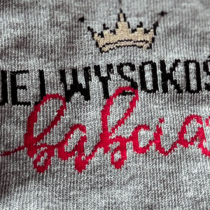 Skarpetki na Dzień Babci Jej Wysokość Babcia jasny melanż Milena