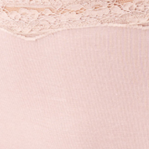 Figi damskie bambusowe z koronką semi maxi bikini beżowe LPK 002 Key