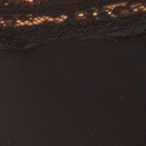 Figi damskie bambusowe z koronką semi maxi bikini czarne LPK 002 Key