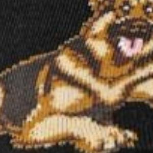 Skarpetki męskie bawełniane czarne Owczarki niemieckie Milena