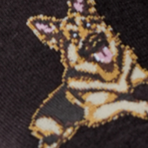 Skarpetki męskie bawełniane brązowe Owczarki niemieckie Milena